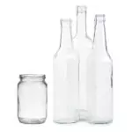 Bouteilles et pots en verre